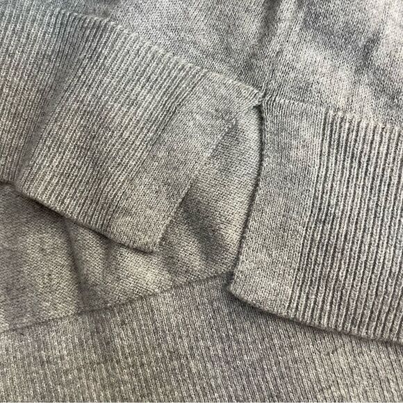 GAP Fair Isle Snowflake Gray Crewneck Sweater Sz Medium NEW‎ Cotton Lightweight - Picture 4 of 9